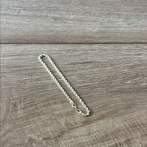 Elegant 14k Gold Rope Chain Bracelet